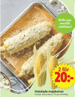 ICA Supermarket Oskalade majskolvar erbjuda