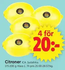 ICA Supermarket Citroner ICA erbjuda