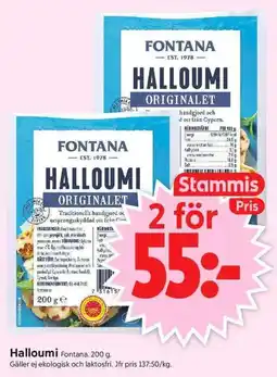ICA Supermarket Fontana halloumi originalet erbjuda