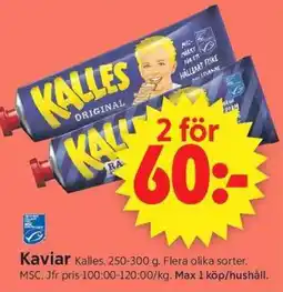 ICA Supermarket Kallies kaviar erbjuda
