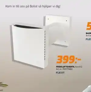 Bolist FRISKLUFTSVENTIL erbjuda
