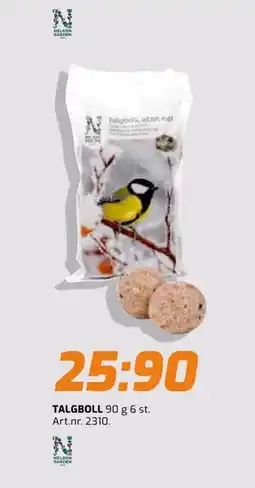 Bolist TALGBOLL erbjuda