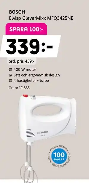 BOSCH Elvisp CleverMixx MFQ3425NE