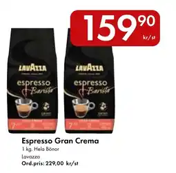 Snabbgross Lavazza espresso Gran Crema erbjuda