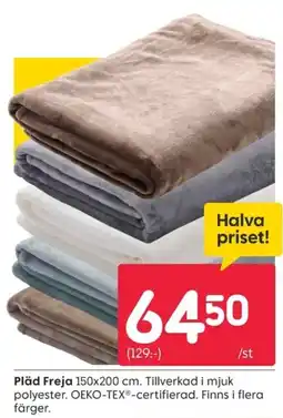 Rusta Pläd Freja erbjuda
