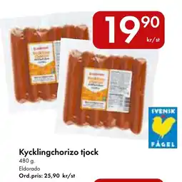 Snabbgross Eldorado kycklingchorizo tjock erbjuda