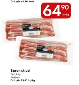 Snabbgross Bacon skivat erbjuda