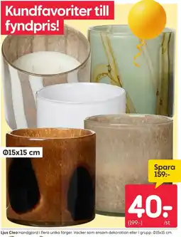 Rusta Ljus Cleo erbjuda