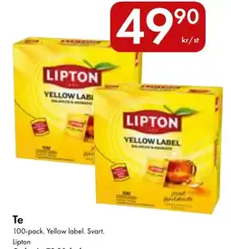 Snabbgross Lipton yellow label erbjuda