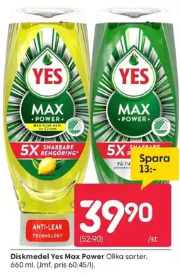 Rusta Yes max power erbjuda