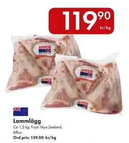 Snabbgross Affco lammlägg erbjuda