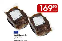 Snabbgross Rostbiff med sky erbjuda