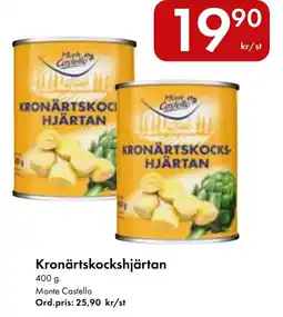 Snabbgross Monte Castello kronärtskockshjärtan erbjuda