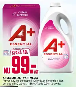ÖoB A+ essential tvättmedel erbjuda