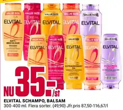 ÖoB Elvital schampo, balsam erbjuda