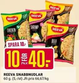 ÖoB Reeva snabbnudlar erbjuda