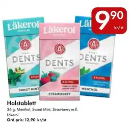 Snabbgross Lakerol halstablett erbjuda