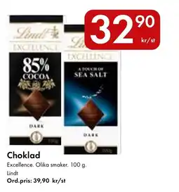 Snabbgross Lindt choklad erbjuda