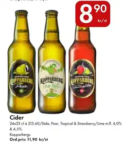 Snabbgross Kopparberg Cider erbjuda