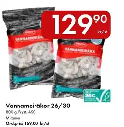 Snabbgross Miramar vannameiräkor erbjuda