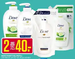 ÖoB Dove pumptvål/refill erbjuda