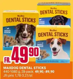 ÖoB Maxdog dental sticks erbjuda