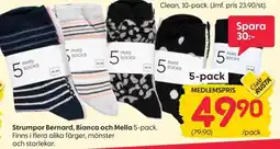 Rusta Strumpor Bernard, Bianca och Mella 5-pack erbjuda