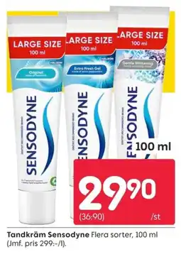 Rusta Sensodyne Tandkräm erbjuda