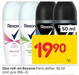 Rusta Rexona flera dofter erbjuda
