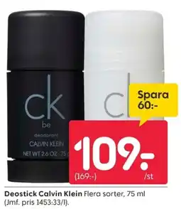 Rusta Calvin Klein Deostick Flera sorter erbjuda