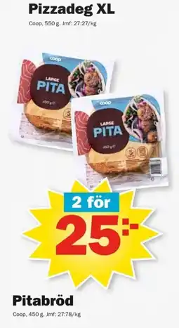 Pekås Coop Pizzadeg XL erbjuda