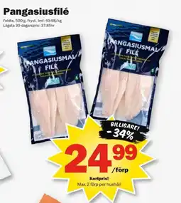 Pekås Feldts Pangasiusfilé erbjuda