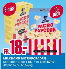 ÖoB Mr. Chomp micro popcorn erbjuda