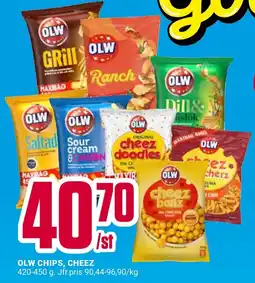 ÖoB Olw chips, cheez erbjuda