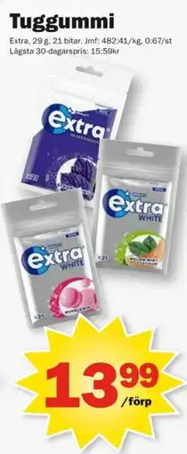 Pekås Extra tuggummi erbjuda