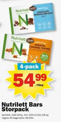 Pekås Nutrilett Bars erbjuda