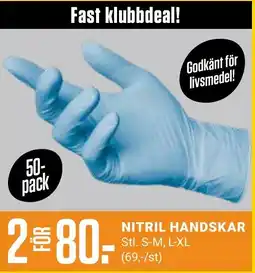 ÖoB Nitril handskar erbjuda