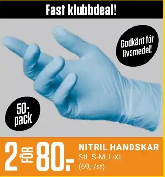 ÖoB Nitril handskar erbjuda