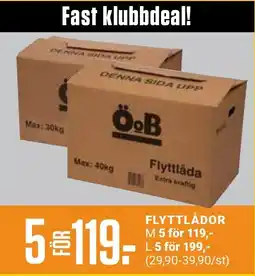 ÖoB ÖB flyttlåda erbjuda