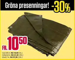 ÖoB Gröna presenningar erbjuda