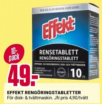 ÖoB Effekt rengöringstabletter erbjuda