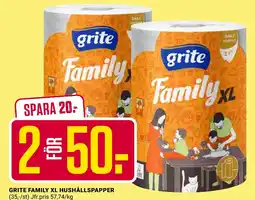 ÖoB Grite family xl hushållspapper erbjuda