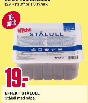 ÖoB Effekt stålull erbjuda