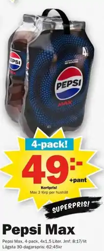 Pekås Pepsi Max erbjuda