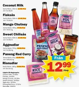 Pekås Santa Maria coconut milk erbjuda