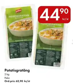 Snabbgross Peka potatisgratäng erbjuda