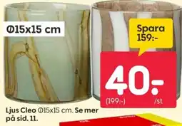 Rusta Ljus Cleo erbjuda
