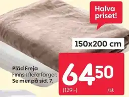 Rusta Pläd Freja erbjuda