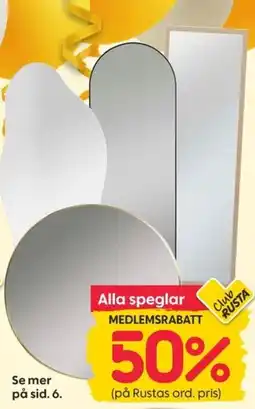 Rusta Alla speglar erbjuda