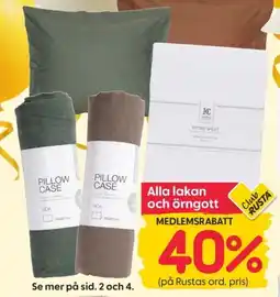 Rusta Alla lakan och örngott erbjuda